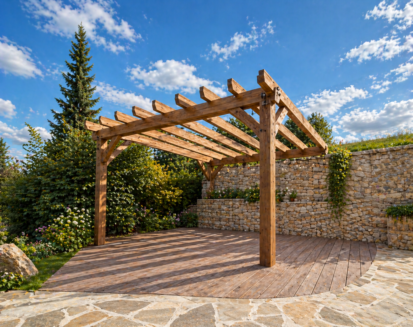 Pergola bois